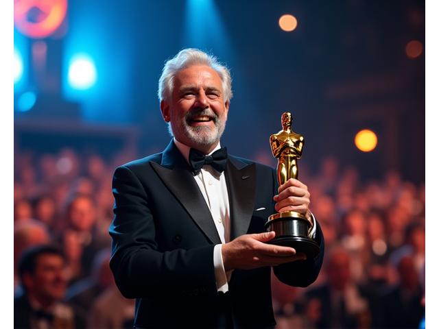 Réalisateur recevant un Oscar sur scène