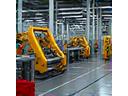 Usine moderne avec robotisation en plein travail